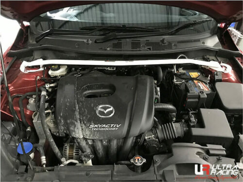 Ultra Racing sprednja zgornja opornica blažilnikov za Mazda 2 DJ