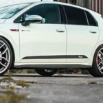 Racingline kratke nalepke za vrata – črne