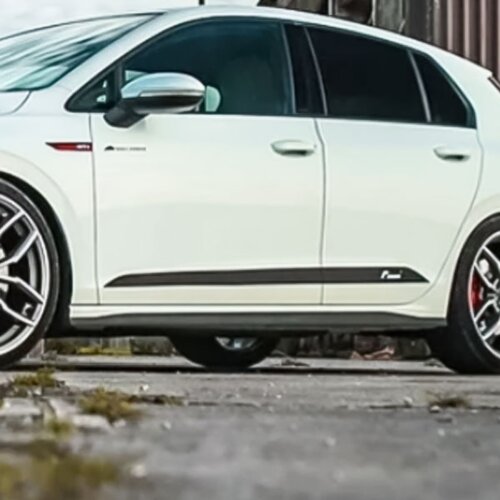Racingline kratke srebrne nalepke za vrata