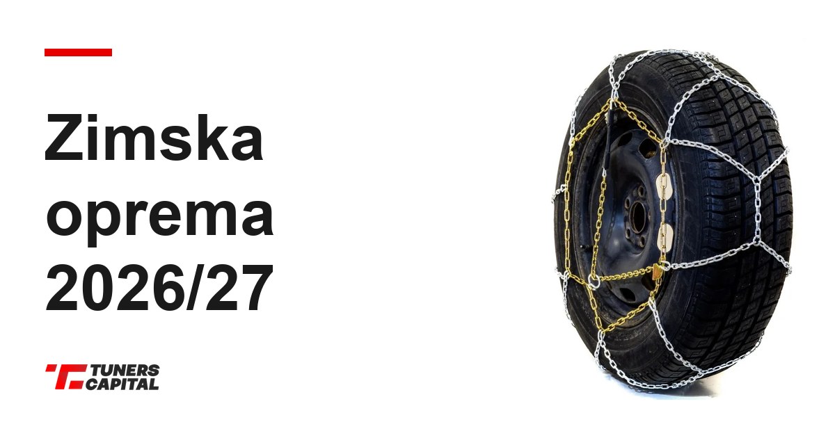Jeklene snežne verige, nameščene na kolo – zimska oprema 2026/27