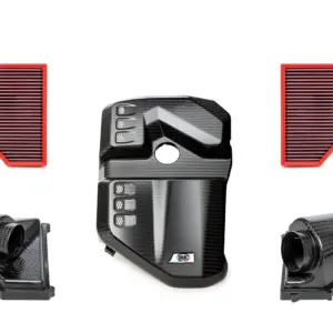 BMC karbonski sesalni komplet CKS CKS00003 za BMW M2, M3, M4 – 1 × karbonski pokrov motorja, 2 × airbox (karbonsko ohišje), 2 × zračna filtra, mat karbon