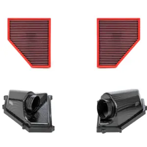 BMC karbonski sesalni komplet CKS CKS00005 za BMW M2, M3, M4 – 2 × airbox (karbonsko ohišje), 2 × zračna filtra, mat karbon