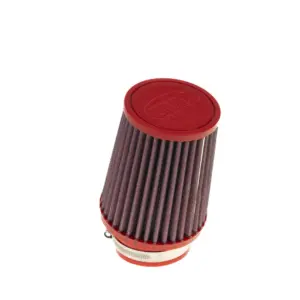 BMC stožčasti zračni filter FBSA65-128 – priključek Ø65 mm, višina 143 mm, poliuretanski pokrov