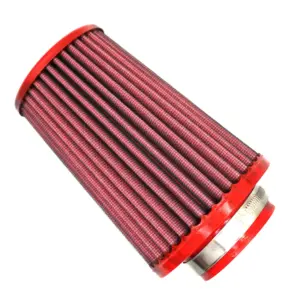 BMC stožčasti zračni filter Twin Air FBTS60-150 – priključek Ø60 mm, višina 179 mm, kovinski pokrov