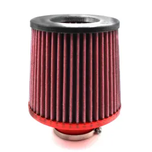 BMC stožčasti zračni filter Twin Air FBTW60-140C – priključek Ø60 mm, višina 183 mm, karbonski pokrov