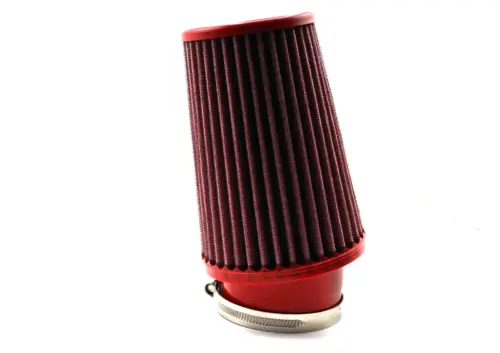 BMC stožčasti zračni filter Twin Air FBTW65-150 – priključek Ø65 mm, višina 197 mm, kovinski pokrov