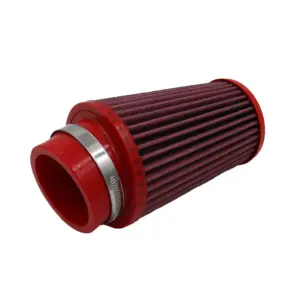 BMC stožčasti zračni filter Twin Air FBTW65-150P – priključek Ø65 mm, višina 197 mm, plastični pokrov