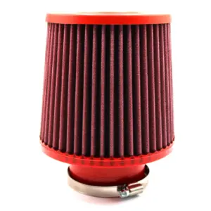 BMC stožčasti zračni filter Twin Air FBTW76-140P – priključek Ø76 mm, višina 186 mm, plastični pokrov