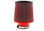 BMC stožčasti zračni filter Twin Air FBTW80-140C – priključek Ø80 mm, višina 186 mm, karbonski pokrov