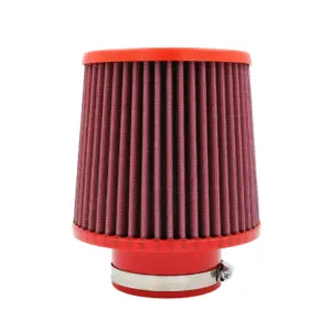 BMC stožčasti zračni filter Twin Air FBTW80-140P – priključek Ø80 mm, višina 186 mm, plastični pokrov