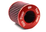 BMC stožčasti zračni filter Twin Air FBTW90-140 – priključek Ø90 mm, višina 186 mm, kovinski pokrov