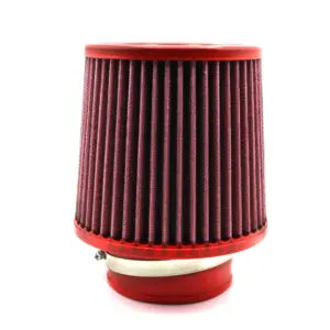 BMC stožčasti zračni filter Twin Air FBTW90-140 – priključek Ø90 mm, višina 186 mm, kovinski pokrov