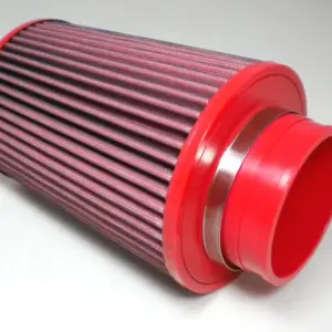 BMC stožčasti zračni filter Twin Air FBTW90-200 – priključek Ø90 mm, višina 246 mm, kovinski pokrov