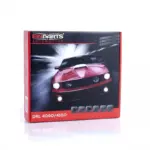 Okrogle LED dnevne luči DRL z diodami Osram 8 W 6000 K, premer 7 do 9 cm, komplet