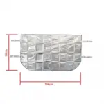 Einparts prekrivalo za vetrobransko steklo 156 x 90 cm, proti zmrzali in soncu, 1 kos