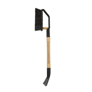 Einparts metlica s strgalom 70 cm, medeninasto rezilo, leseni ročaj z rebri, 1 kos