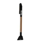 Einparts metlica s strgalom 70 cm, medeninasto rezilo, raven leseni ročaj, 1 kos