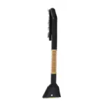 Einparts metlica s strgalom 55 cm, medeninasto rezilo, leseni ročaj z rebri, 1 kos