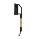 Einparts metlica s strgalom 55 cm, medeninasto rezilo, leseni ročaj z rebri, 1 kos