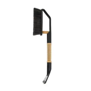 Einparts metlica s strgalom 55 cm, medeninasto rezilo, leseni ročaj z rebri, 1 kos