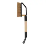 Einparts metlica s strgalom 55 cm, medeninasto rezilo, raven leseni ročaj, 1 kos