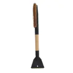 Einparts metlica s strgalom 55 cm, medeninasto rezilo, raven leseni ročaj, 1 kos