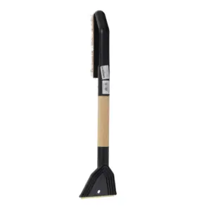 Einparts metlica s strgalom 55 cm, medeninasto rezilo, raven leseni ročaj, 1 kos