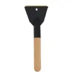 Einparts strgalo za led z medeninastim rezilom 33 cm, leseni ročaj, 1 kos