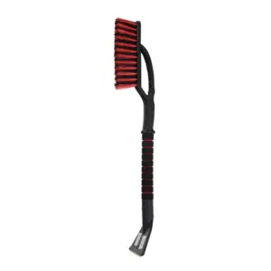Einparts metlica s strgalom 65 cm, rdeča, z mehkim ročajem, 1 kos
