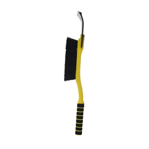 Einparts metlica s strgalom 54 cm, črno-rumena, dvovrstne ščetine, 1 kos
