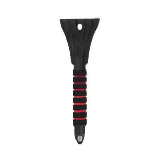 Einparts strgalo za stekla 30 cm, črno-rdeče, z mehkim ročajem, 1 kos