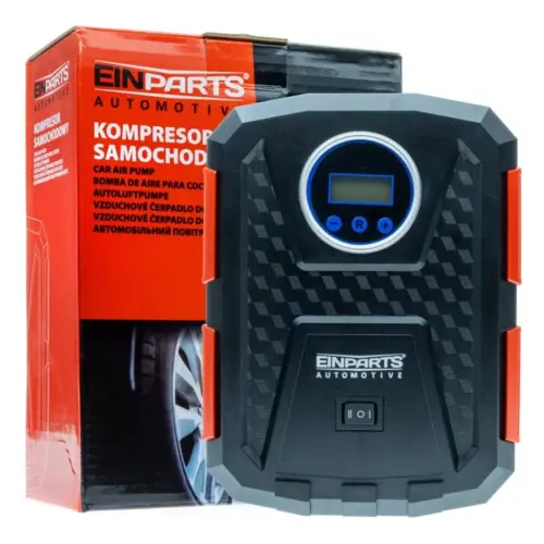 Einparts kompresor 12 V 100 W 150 PSI z LCD manometrom in kovčkom
