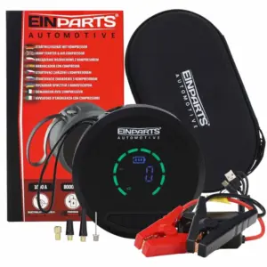 Einparts akumulatorski kompresor 3 v 1 z zagonom motorja in powerbankom, 150 PSI, 8000 mAh
