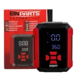 Einparts avtomobilski kompresor 12 V 75 W z LCD in LED lučko, 150 PSI, 23 l/min