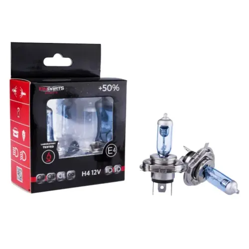 Einparts halogenske žarnice H4 12 V 60/55 W 5000 K, par