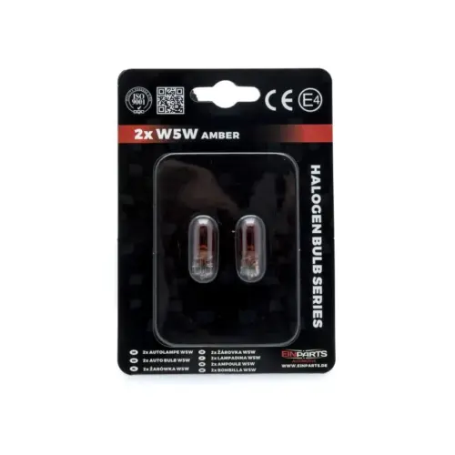 Einparts halogenske žarnice W5W 12 V 5 W 1700–1800 K, par