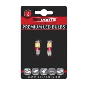 Einparts LED žarnice W5W 6000 K 5x SMD 3014, par