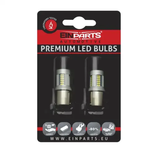 Einparts LED žarnice P21W 12/24 V CANbus 6000 K 30x SMD 4014, par