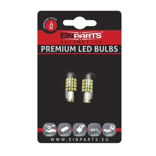Einparts LED žarnice H6W CANbus 6000 K 54x SMD 3014, par