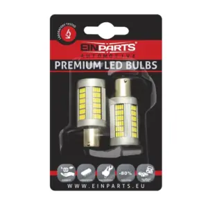 Einparts LED žarnice P21W CANbus 6000 K 135x SMD 4014, par