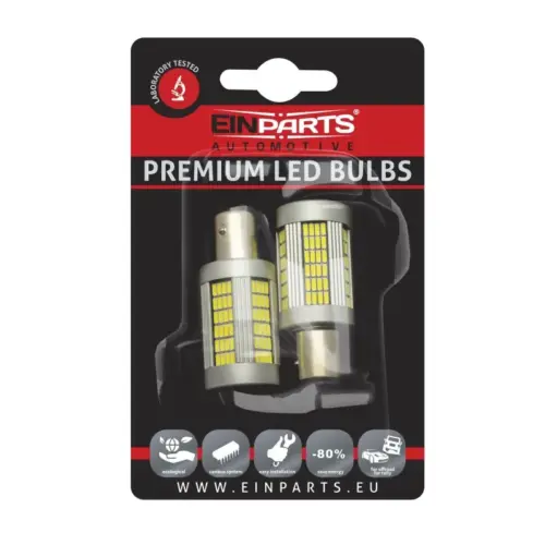 Einparts LED žarnice P21/5W CANbus 6000 K 135x SMD 2016, par