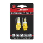 Einparts LED žarnice P27W CANbus oranžne 1800 K 30x SMD 3020, par