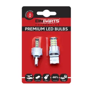 Einparts LED žarnice W21/5W CANbus 6000 K 30x SMD 3020, par