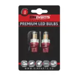 Einparts LED žarnice W21/5W CANbus rdeče 1000 K 30x SMD 3020, par