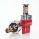 Einparts LED žarnice W21/5W CANbus rdeče 1000 K 30x SMD 3020, par