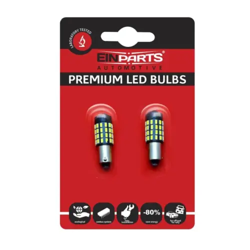 Einparts LED žarnice H21W 6000 K 54x SMD 3014, par