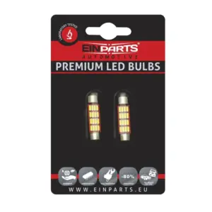 Einparts LED sofitne žarnice C10W 39 mm CANbus 6000 K 16x SMD 4014, par