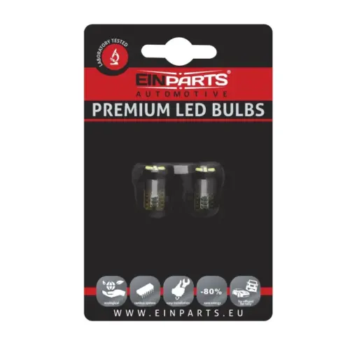 Einparts LED žarnice W5W CANbus 6000 K 6x SMD 3014, par