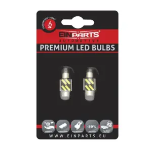Einparts LED sofitne žarnice C5W 31 mm CANbus 6000 K 4x SMD 7020, par