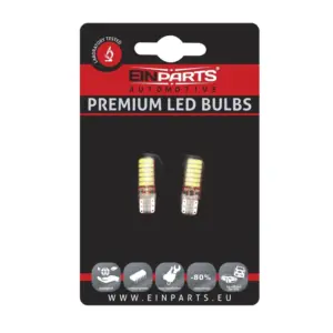 Einparts LED žarnice W5W CANbus 6000 K 12x SMD 7020, par